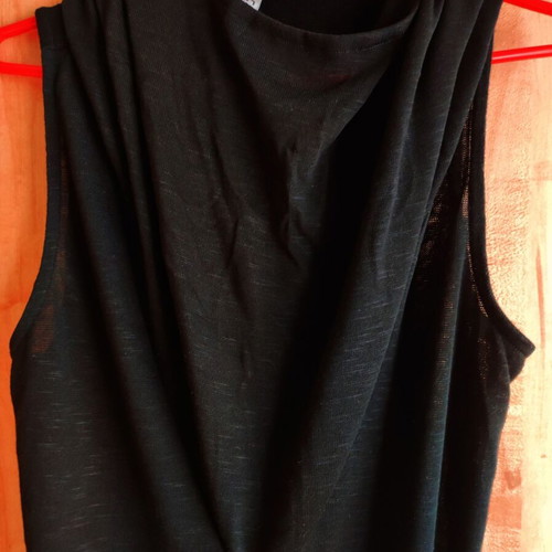 Gothic semi see through black cult maxi knit dress with hood new, H&M, size S
