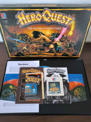 MB HeroQuest 1989 επιτραπέζιο μεταχειρισμένο, αγγλικό