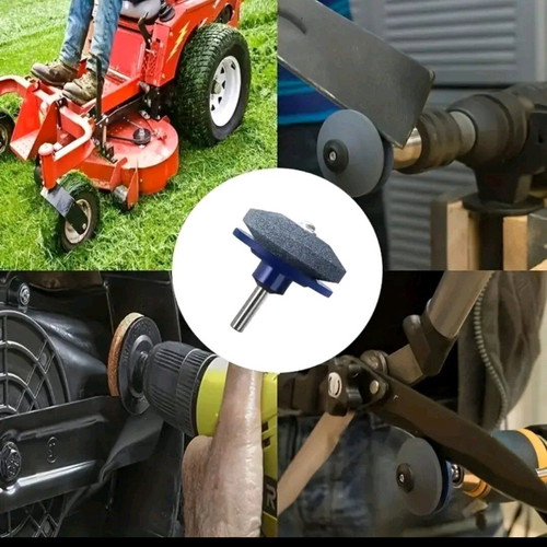 Drill sharpener new for lawnmower blades and metal blades