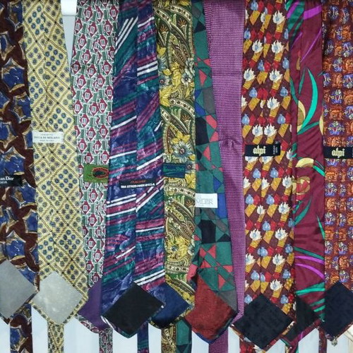 Silk ties used, pack of 20, multicolored