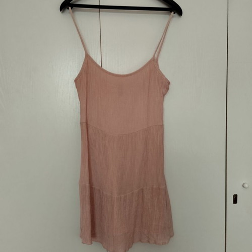 H&M pink romantic dress used, size 36 s/m