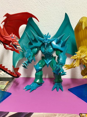 Yu-Gi-Oh! Mattel Model Kit Figures used, Egyptian Gods set of 3
