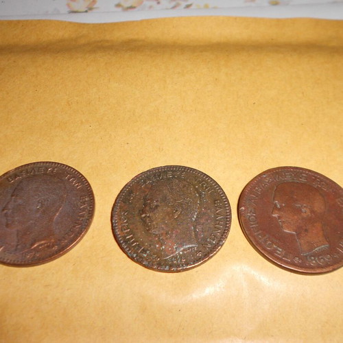 Georgios I Coins used, set of 18 pieces