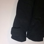 Zara Basic Black Coat with Large Hood Size M like new