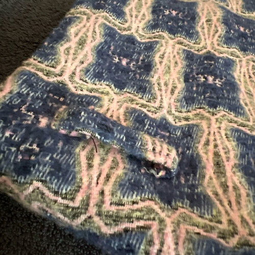 Mini skirt S like new, beige and blue