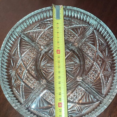 Vintage crystal platters for nuts like new