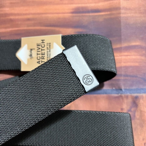 Stussy belt black slightly elastic new