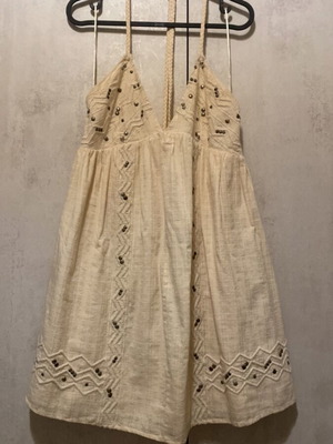 Zara mini beige dress size M like new