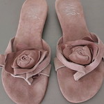 Ovye by Cristina Lucchi sandals used, size 38, pink suede