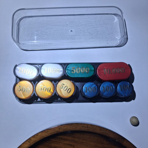 Home Casino Compact roulette wooden with aluminum case like new