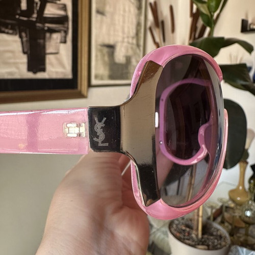 YSL sunglasses Y2K pink, like new