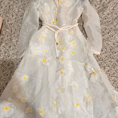 Zimmerman Matchmaker Daisy Midi Dress size 3 like new, white