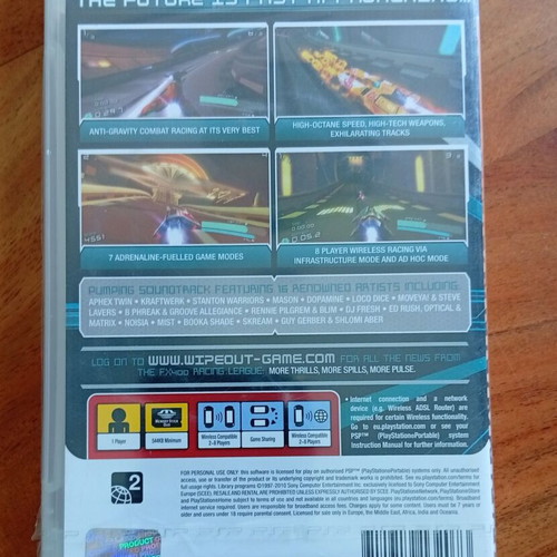 Wipeout Pulse PSP Essentials 2007 new sealed
