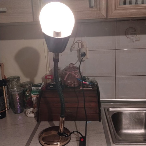 Vintage Space Age Table Lamp used, 68cm, retro design