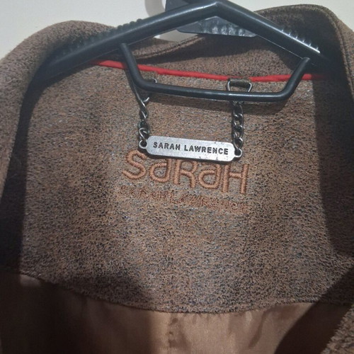 Suede jacket Sarah Lawrence small like new, brown
