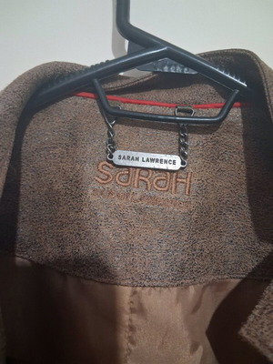 Suede jacket Sarah Lawrence small like new, brown