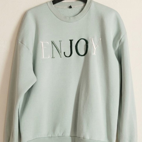Sweatshirt mint green size M used with lining