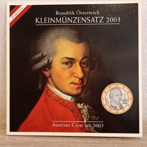 Austrian Euro Coin Set 2003 like new, official blister