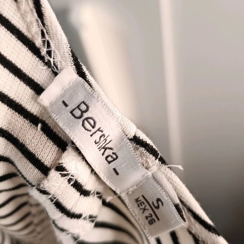Basic dress Bershka new, white, size S