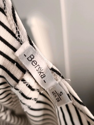Basic dress Bershka new, white, size S
