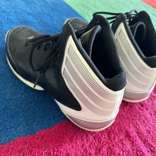 Adidas Basketball Shoes Like New, Black with White Details, Size 44