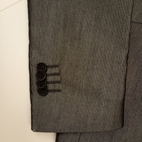 Men's Grey Pinstripe Suit Like New Size L