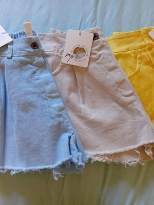 Cotton denim shorts new, one size with high elasticity