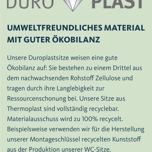 Duroplast heavy-duty toilet seat cover new, German made