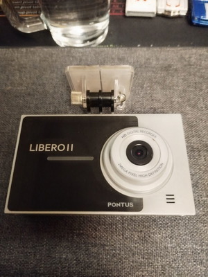 Pontus Libero II Dual Dashcam System like new, front and rear protection