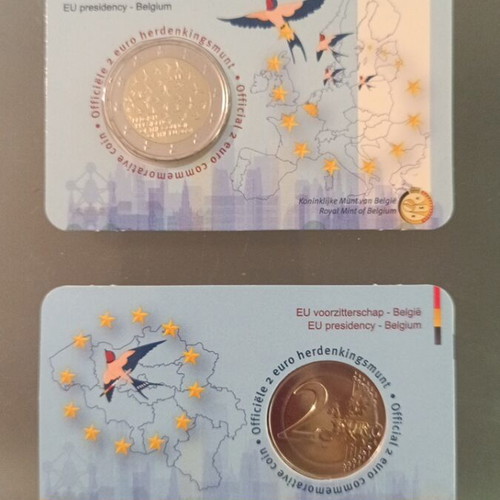 Coincard Belgium 2024 Presidency EU new, 65000 mintage
