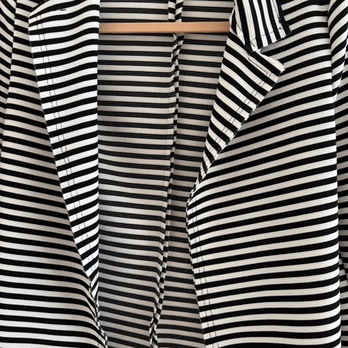 Blazer jacket with stripes like new, size M, black and white