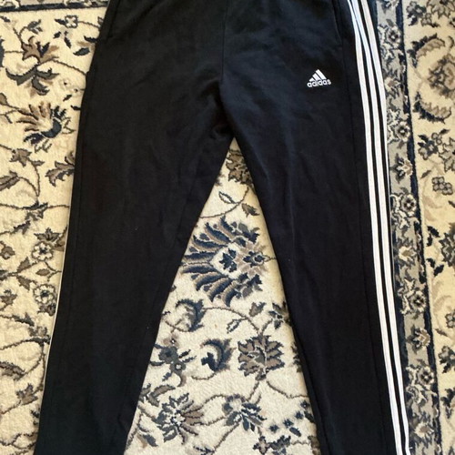 Adidas 3 Stripe Tech Tapered Tracksuit 100% Cotton New Black White