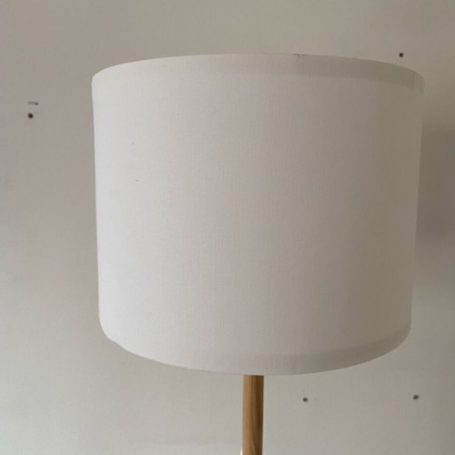 Lamp Lauters IKEA like new with recycled bottles lampshade and wood base