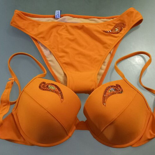 Swimsuit new made in Greece XL, multicolor orange