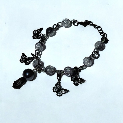Butterfly dark bracelet like new, gothic style