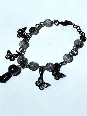 Butterfly dark bracelet like new, gothic style