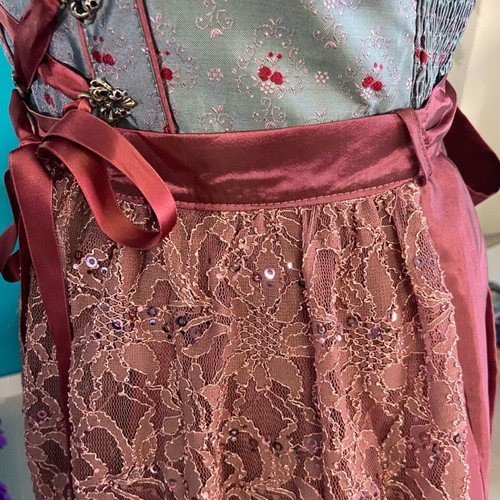 Bavarian dress like new with sequins and matching blouse