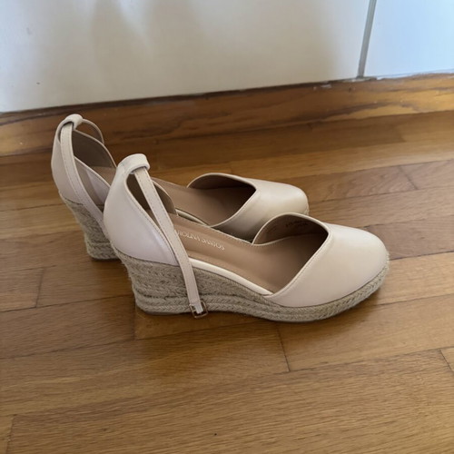 Carolina Santos Espadrilles Platform Sandals Size 39 New Cream