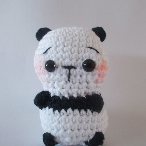 Handmade Amigurumi Panda keychain, new