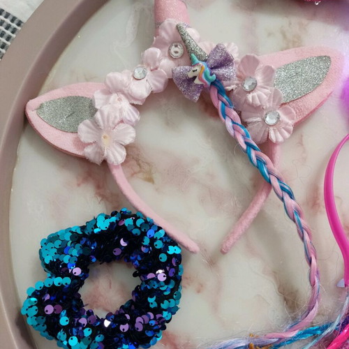 Hairbands and clips for girls like new, set of 7 pieces