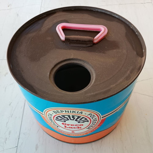 Greco Lack tin box, vintage, unused, excellent condition, 13x17 cm