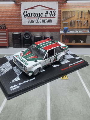 Fiat 131 Abarth μοντέλο 1:43 από το Rally Portugal 1978