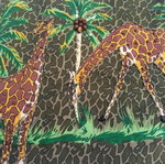 Tote bag shoulder fabric with giraffe print new