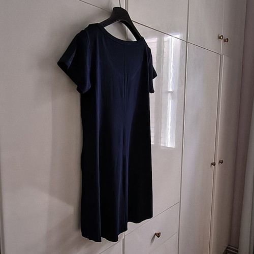 Anel Set with Blue Short-Sleeve Top and Striped High-Waisted Culottes like new