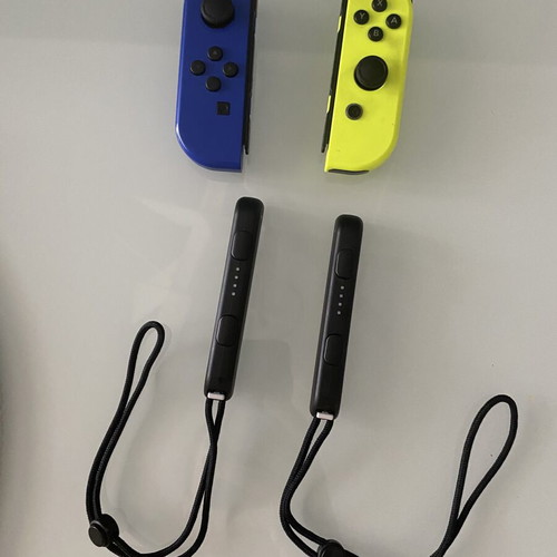 Nintendo Switch Joy-Con pair blue/neon yellow like new