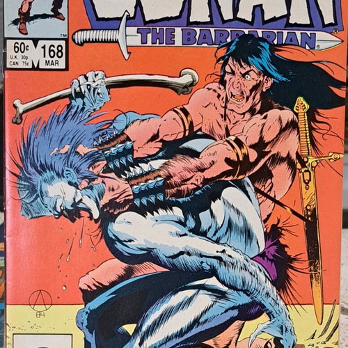 Conan the Barbarian issue 168 used, Marvel Comics 1985