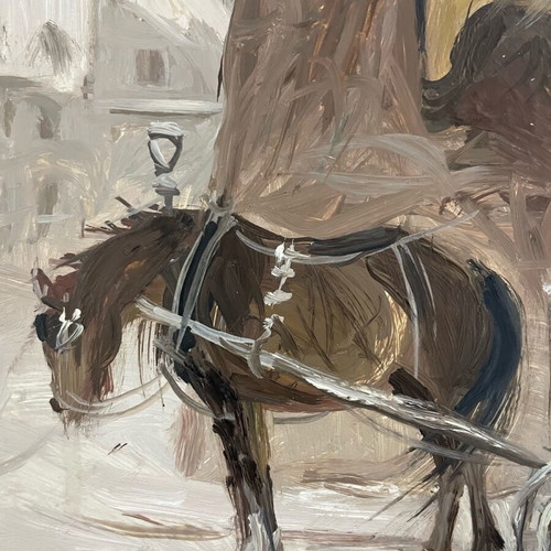 W. Rutkowski artwork used with golden wooden frame