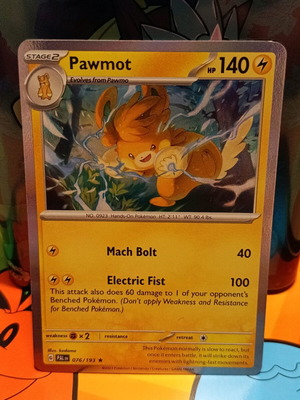 Pawmot Pokémon card holo like new