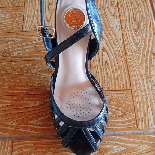 Axel black high sandals new, size 38
