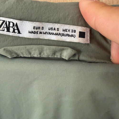 Zara jacket like new, green, size M